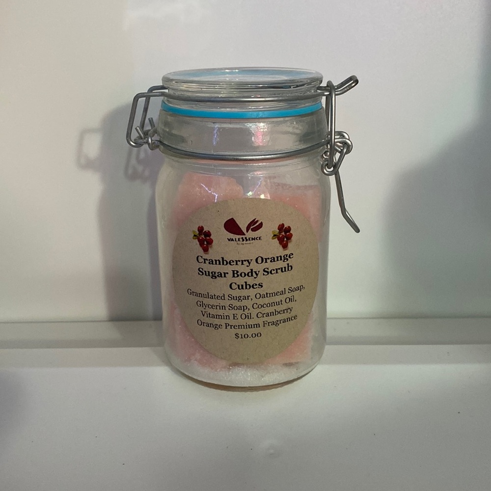Cranberry Orange Sugar Body Scrub Cubes